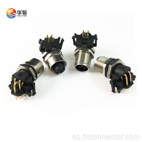 M12 5p Código A de conector impermeable